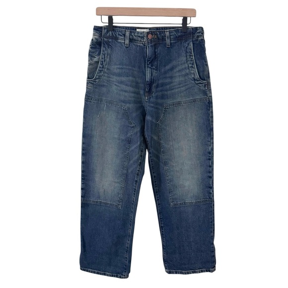 Anthropologie Pilcro Wide Leg Dark Wash Jeans Size 27 - Picture 1 of 11